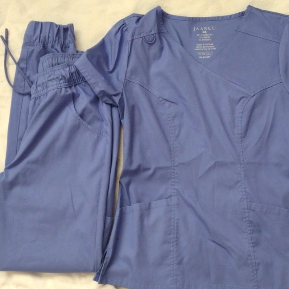 Jaanuu Blue Women's Scrub Set